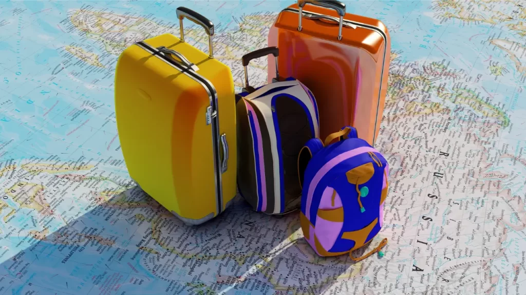 viagem perfeita com as malas prontas